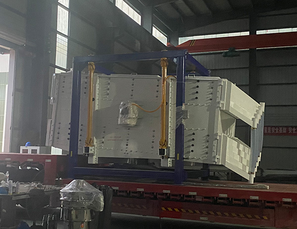 篩樹脂砂處理量100噸一小時，精度90%以上用什么篩機？